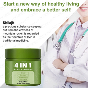 Custom Formula 4-in-1 Vitality Gummies Ashwagandha Shilajit Sea Moss Mushroom for Stress Relief and Energy OEM ODM - Product Image 4