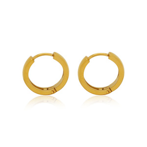 ต่างหูห่วงเล็ก<span class=keywords><strong>ส</strong></span>แตนเลส<span class=keywords><strong>ส</strong></span>ตีล ชุบทอง 18K ป้องกันการ<span class=keywords><strong>แพ</strong></span>้ กันน้ำ <span class=keywords><strong>ส</strong></span>ไตล์มินิมอล <span class=keywords><strong>ส</strong></span>ำหรับผู้หญิงและผู้ชาย - Product Image 1