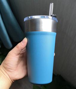 Di alta qualità in acciaio inox 20oz <span class=keywords><strong>orso</strong></span> bicchiere <span class=keywords><strong>tazza</strong></span> con paglia coperchio scorrevole con apribottiglie sul fondo rivestito in polvere Colemans - Product Image 3