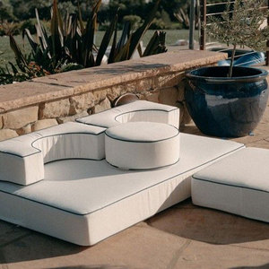 Hodon di alta qualità esterno a righe comodo divano cuscino con diverse forme, liberamente combinato Set - Product Image 6