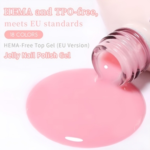 Set de Esmaltes de Gel en 18 Colores Rosa <span class=keywords><strong>Nude</strong></span>, Transparentes, Sin HEMA, para Uñas, Secado con Lámpara UV/LED, Suministros para Salón, Marca Privada OEM - Product Image 3