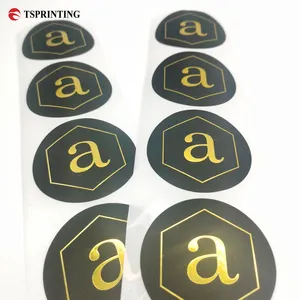 Waterproof Emboss Adhesive Die Cut Sticker Print Factory Packaging Sticker Custom LOGO Hot Stamping Stickers Printing Service