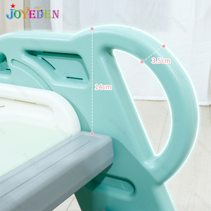 Màu xám sân chơi trong nhà trượt cho trẻ em nhà sử dụng an toàn phòng chơi với thiết kế phim hoạt hình xách tay nhựa trong nhà vườn chơi cấu trúc - Product Image 3