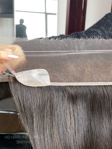 SHY Topper en dentelle HD12*2 en cheveux vierges brésiliens Remy, noué à la main, lisse, avec petite nœudisation et ligne de cheveux pré-épilée, pour femmes souffrant de perte de cheveux - Product Image 4