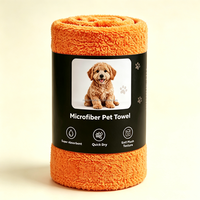 Serviette en microfibre pour animaux de compagnie, chiens et chats, ultra absorbante, séchage rapide, serviette de bain pour chien, serviette de séchage douce et moelleuse pour animaux de compagnie