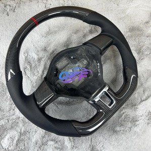 Volant pour VW <span class=keywords><strong>Golf</strong></span> 7 MK 6 7 7.5 GTI GTD GTE R Polo en fibre de carbone RLin-<span class=keywords><strong>e</strong></span>, volant sport semi-cuir multicolore - Product Image 6