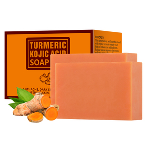 สบู่อาบน้ำขมิ้น Kojic Acid สบู่ล้างหน้าและทำความสะอาดผิวป้องกัน<span class=keywords><strong>สิว</strong></span>ก้อนสบู่ล้างหน้าให้ขาวกระจ่างใสสบู่ล้างมือ - Product Image 1