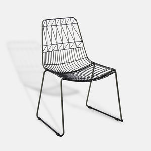 Chaise fil de fer au Design moderne <span class=keywords><strong>Harry</strong></span>, pour l'intérieur et l'extérieur, pliante, en acier massif, pour jardin, café, Restaurant, salle à manger, 1 pièce - Product Image 2