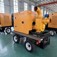 Unit Pompa Air Mesin Diesel Aliran Besar 200m3/Jam, Pompa Self Priming untuk Drainase Darurat, Pertambangan & Penyelamatan Kota