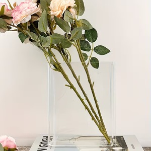 Qianrui Acrylic Book Vase 2020725 Transparent Tabletop Flower Holder For Living Room Home Decor Mother's Day Gift - Product Image 4
