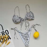 Nouveau Maillot de Bain 2022 String T-back Tendance Jeune Fille Deux Pièces Femme Halter Dos Nu Bandage Bikini Sexy Tenue de Plage