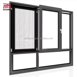 Vente d'usine : Fenêtre coulissante en aluminium à double vitrage avec moustiquaire en acier inoxydable - Product Image 6