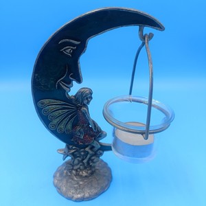 Fairy Moon <b>Candle</b> Holder Alloy Decorative Home Decoration Irregular Shape Embossing Printing - Product Image 4