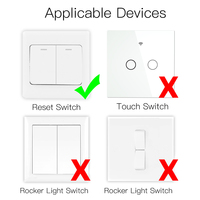 Módulo regulador de intensidad Zigbee LangYeao de 1/2 canal, 100W, instalación oculta, compatible con Alexa y Google Home, regulación continua del 0%-100%