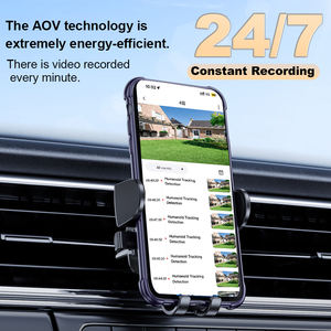 4-объективная Солнечная камера 15 Вт AOV 24-часовая запись уличная домашняя 8 МП 4 К HD беспроводная сеть Wi-Fi монитор безопасности ptz HiEasy камера - Product Image 6