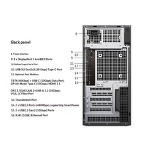 Komputer Workstation Menara Dells Pro Max T2 FCT2250, Dilengkapi dengan Prosesor Intel U9-285K, Memori DDR5, dan Solid-state Drive M.2