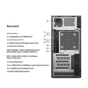 Dell Pro Max T2 FCT2250 Tower Workstation Computer, uitgerust met Intel U9-285K processor, DDR5 geheugen en <span class=keywords><strong>M</strong></span>.2 Solid-state Drive - Product Image 3
