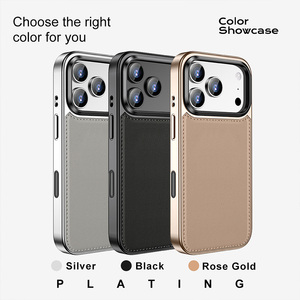 Funda Magnética de Cuero con Marco para Cámara de Diseño Personalizado para iPhone 17 Pro Max, Carcasa Protectora Premium OEM ODM - Product Image 2