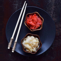 Jahe Asin Jepang Organik Gari, Bumbu Saus Sushi, Irisan Tipis Renyah, Hidangan Sashimi, Bersertifikat BRC USDA, Ekspor Grosir