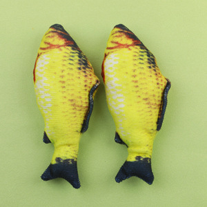 Juguete de peluche realista con forma de pez menta para gatos, juguete para estimular a los gatos, limpia los dientes, resistente a los arañazos y a las mordidas. - Product Image 2