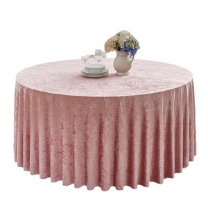 Tovaglia Moderna in Poliestere per Hotel, Spessa, Grande, Tinta Unita, in Velluto, per Banchetti Nuziali, Vendita all'Ingrosso - Product Image 6