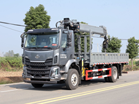 Grue montée sur camion de 10 tonnes, flèche télescopique à 5 sections, grue à bras rigide, chargeur de camion 4x2, grue mobile hydraulique pour la construction