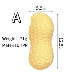 2025 nuovo e durevole giocattolo da masticare per cani divertente colorato tartaruga e arachidi eco-friendly sostenibile TPR simpatico giocattolo alla moda per animali domestici - Product Image 4