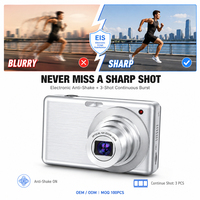 Nouvel appareil photo numérique compact avec écran tactile de 2,88 pouces, zoom 12x, détection de visage, pour débutants