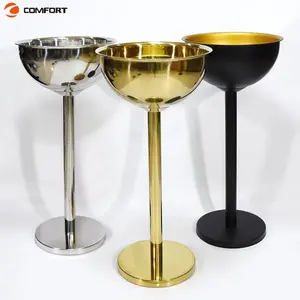 Acrylic holder decor holder wine bottle display rack champagne display stainless steel stand cooler metal stain ice bucket