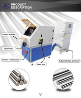 Machine de polissage et de rectification de tubes métalliques Xieli, moteur à haute efficacité, contrôle automatique pour l'ébavurage de l'alliage d'aluminium et du cuivre
