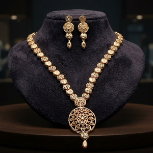 Collares de Oro Laminado de 14K, 18K, 24K al por Mayor, Joyería de Lujo, Joyería de Moda, Joyería Turca, Joyería de Latón Bañada en Oro - Product Image 1