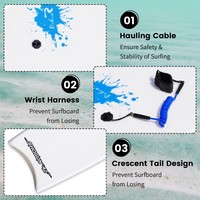 Nouvelle arrivée IBoard 33' EPS Core Planche de surf pour enfants débutants avec poignée Surf sur la plage Vente en gros d'usine