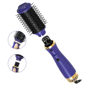 2020 New Design 3 In 1 Hot Air Brush One Step Blowout Hair Dryer Brush Styler & Detachable Volumizer