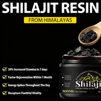 Complément alimentaire d'extrait de Shilajit naturel brut avec plusieurs minéraux, acide fulvique, résine de Shilajit himalayenne pure pour soutenir le système immunitaire