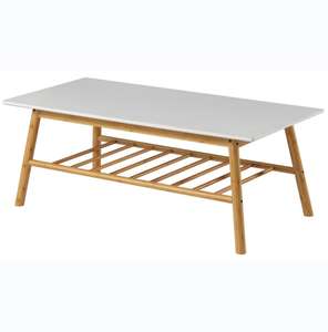 Tables basses modernes de conseil creux de chêne gris de grand manque pour la maison - Product Image 4