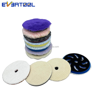 EVERTOOL Tampone di Lucidatura in <span class=keywords><strong>Lana</strong></span> Striata, Tampon de Polissage Laine Cotelee, Tampone per Lucidatura e Ceratura Auto in <span class=keywords><strong>Lana</strong></span> - Product Image 6