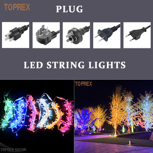 Guirnalda de luces <span class=keywords><strong>LED</strong></span> IP44, adorno para exteriores, decoraciones para árboles de Navidad de hadas, plástico para uso doméstico, Año Nuevo, boda, vacaciones - Product Image 2