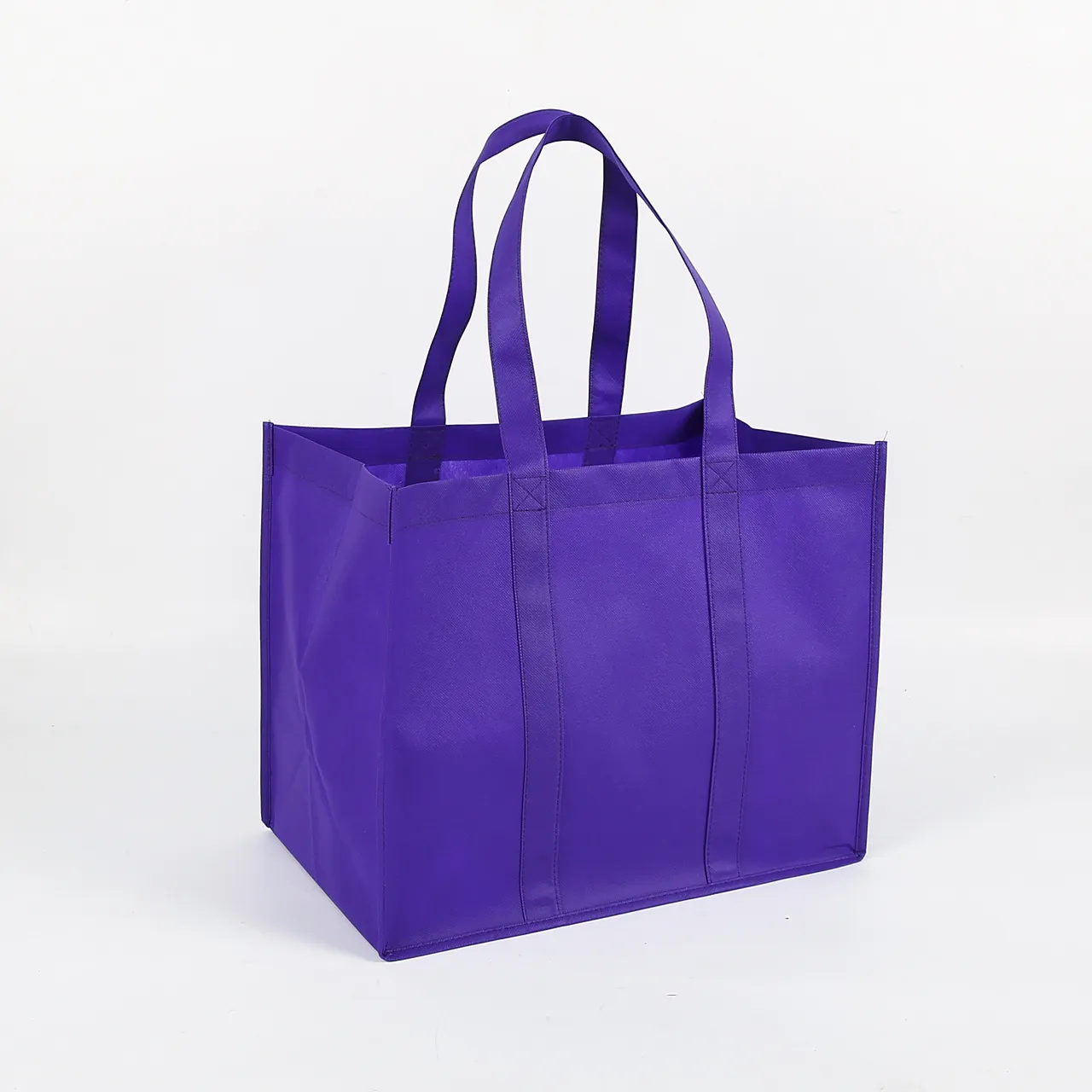 Summer purple eco friendly non woven shopping tote bag