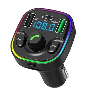 FM Transmitter G47 Bluetooth compatible Wireless Car kit Handsfree Dual USB Car Charger 3A MP3 Music TF Card U disk AUX Player