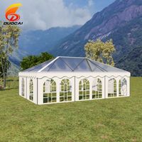 3x6 4x8 5x10 6x12m tente d'auvent d'événement extérieur tente de mariage transparente tentes de fête en pvc à vendre