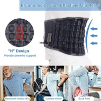 Ceinture de soutien lombaire gonflable manuelle avec massage par coussinets d'air pour la correction de la posture et la récupération des muscles lombaires