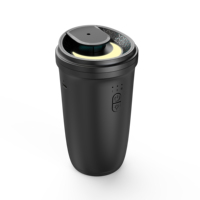 Nouveau produit Tersway, diffuseur d'arômes portable USB personnalisé, bouteille de 10 ml, diffuseur d'air pour voiture, lumière ambiante en forme de lune, diffuseur d'air pour voiture