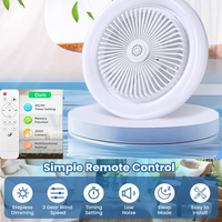 Plancher inférieur facile à installer douille de lampe à vis rotative E27 ampoules LED ventilateur lumières couverture Pc Smd2835 puces LED ventilateur de plafond à lames