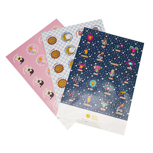 Self-Adhesive PVC Waterproof Kawaii Kiss Cut Window Style Digital Printing Custom Design Personalized Decorative Vinyl Sticker