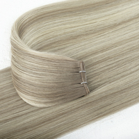 # Extensions de cheveux humains Remy vierges à double trame Genius Weft 9ATP9A/613 prêtes à être expédiées