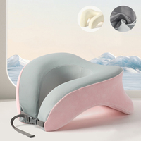 Logo personnalisé en gros bureau et voyage cou oreiller confortable mémoire mousse Gig bureau dormir sieste oreiller avec fonction de mémoire