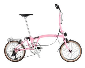 CRANSTON Vélo pliant 16 pouces à trois plis, 9 vitesses, cadre en acier de haute qualité, léger, guidon en Y, M 9S, mini vélo pliant 9 vitesses - Product Image 4