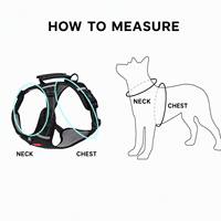Harnais anti-traction pour chien en maille Oxford avec poignée supérieure, boucle à dégagement rapide, sangle réfléchissante, tailles XS-XL, logo personnalisé, gilet de promenade pour animaux de compagnie, vente en gros