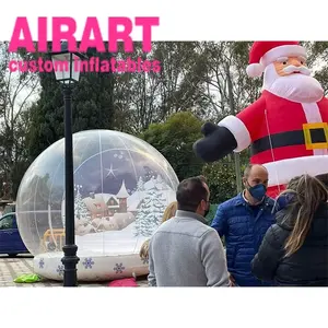 New feedback inflatable decoration bubble tent and Santa Claus balloon