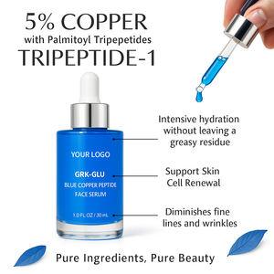 Etiqueta privada GHK-Cu Serum 5% Colágeno de péptido de cobre azul líquido con características blanqueadoras y Antienvejecimiento de vitamina B5 - Product Image 5